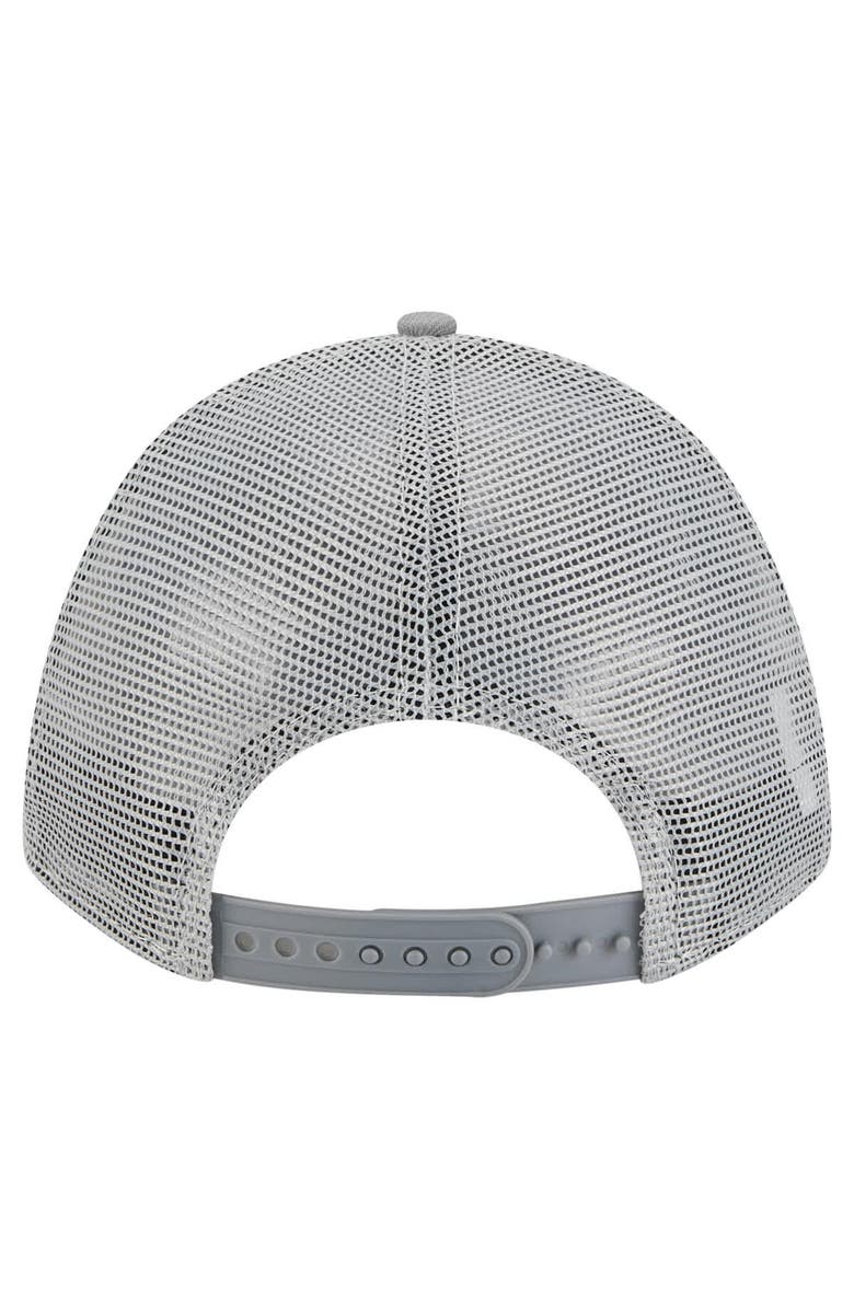 New Era Men's New Era Gray Indianapolis Colts Domain 9FORTY A-Frame Trucker Adjustable Hat, Alternate, color, 