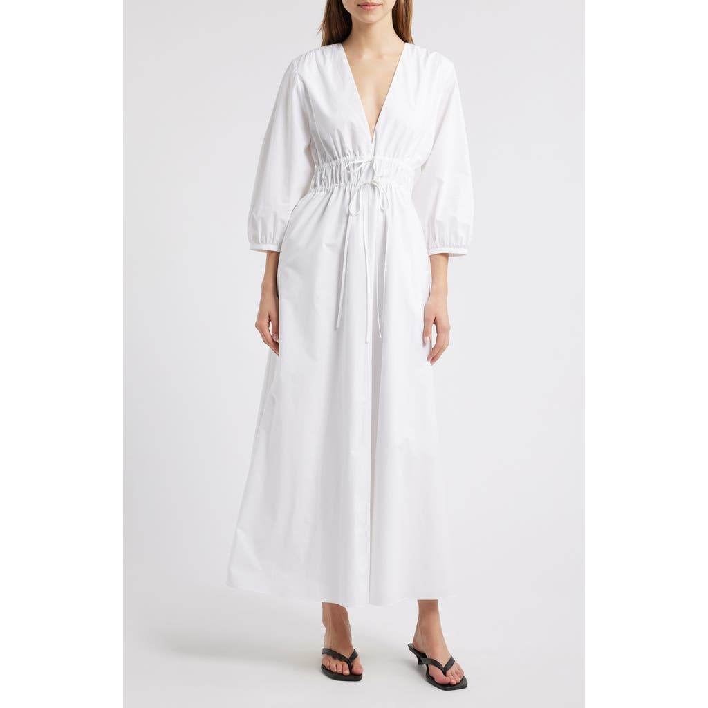 FRAME FRAME THE CINCHED ORGANIC COTTON MAXI DRESS