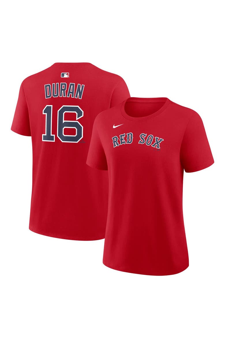 Women's Nike Jarren Duran Red Boston Red Sox Name & Number T-Shirt, Main, color, Red