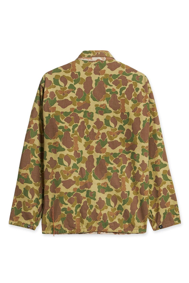 Frog Cotton Camouflage Overshirt, Alternate, color, GREEN