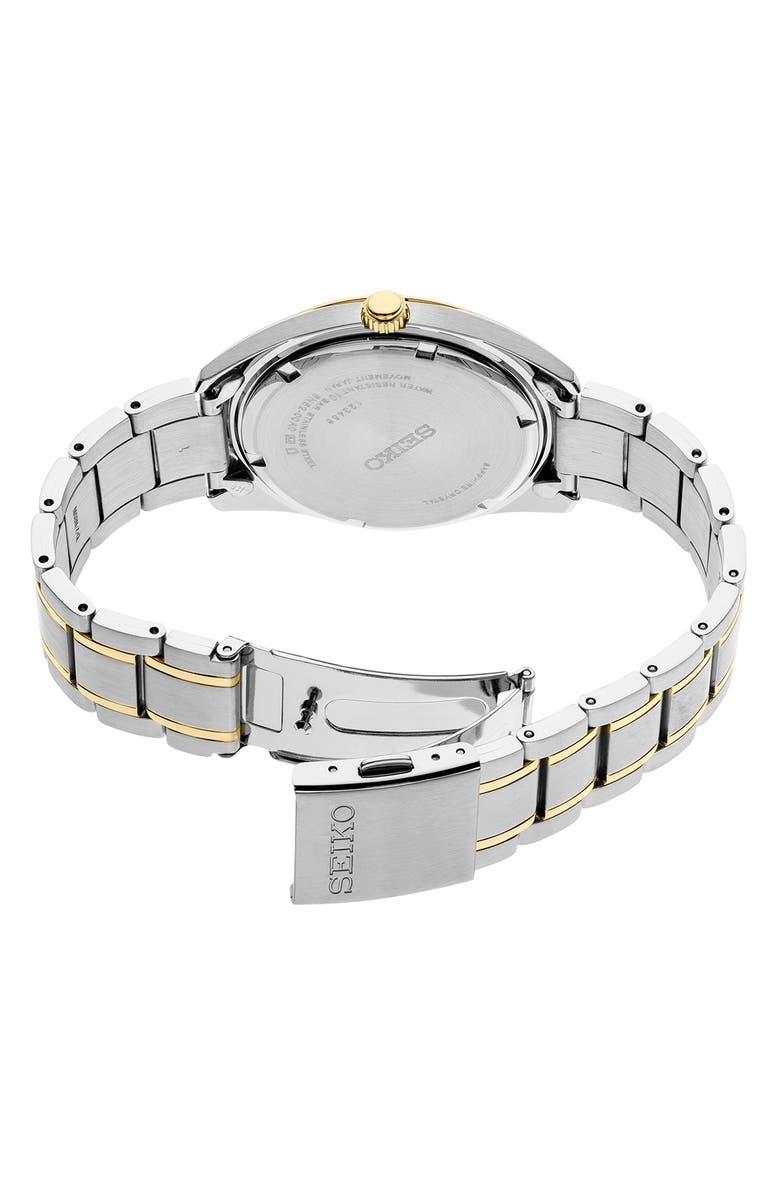 SEIKO WATCHES Essentials Bracelet Watch, 40.2mm, Alternate, color, Two Tone