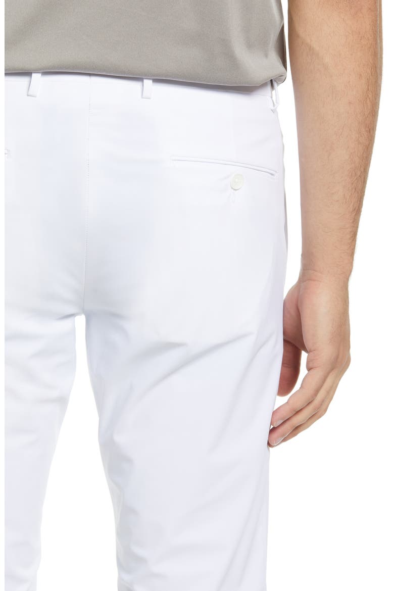 Men's Active Stretch Flat Front Pants, Alternate, color, WHITE