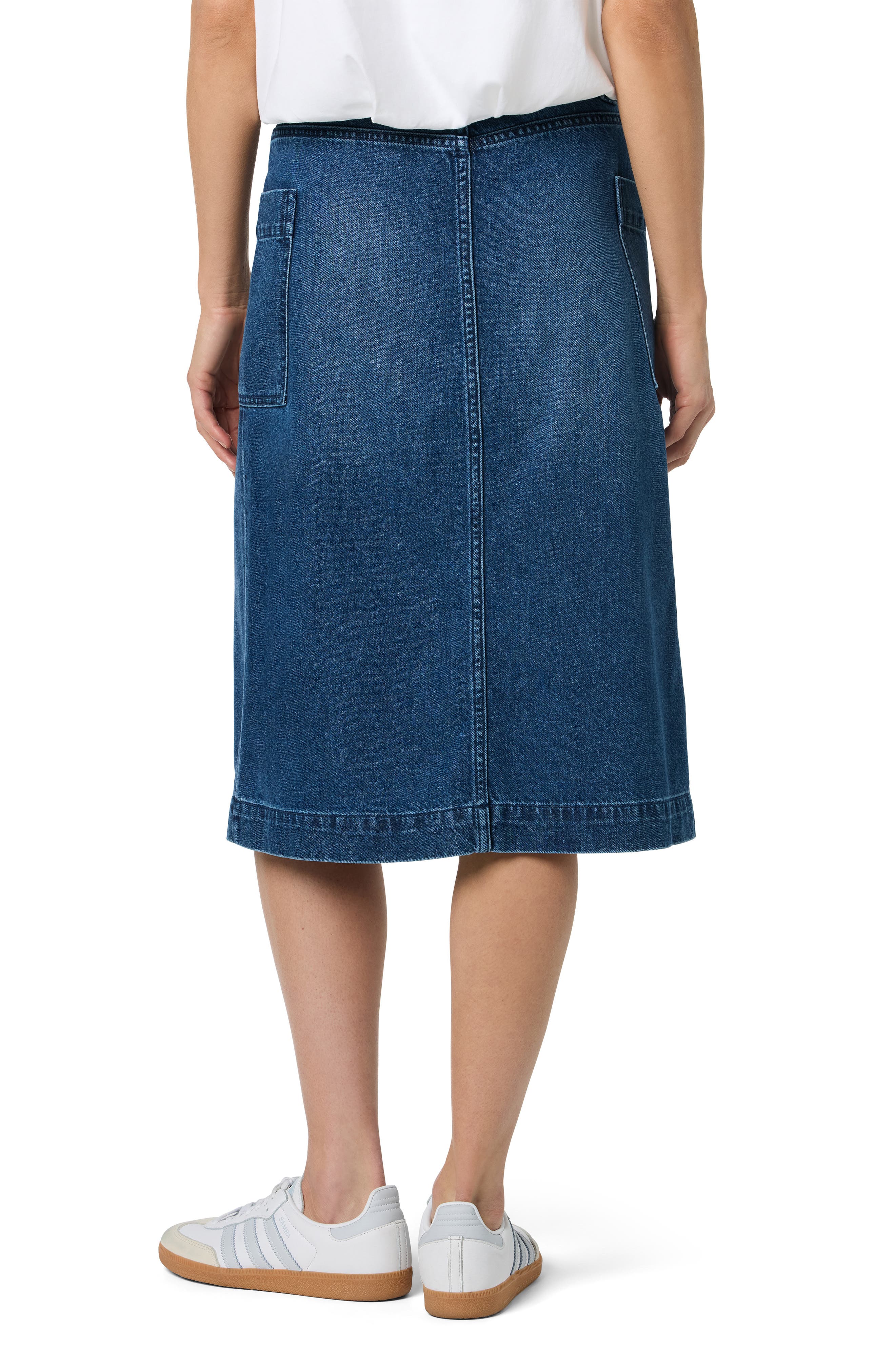 Cargo Denim Midi Skirt - image 2