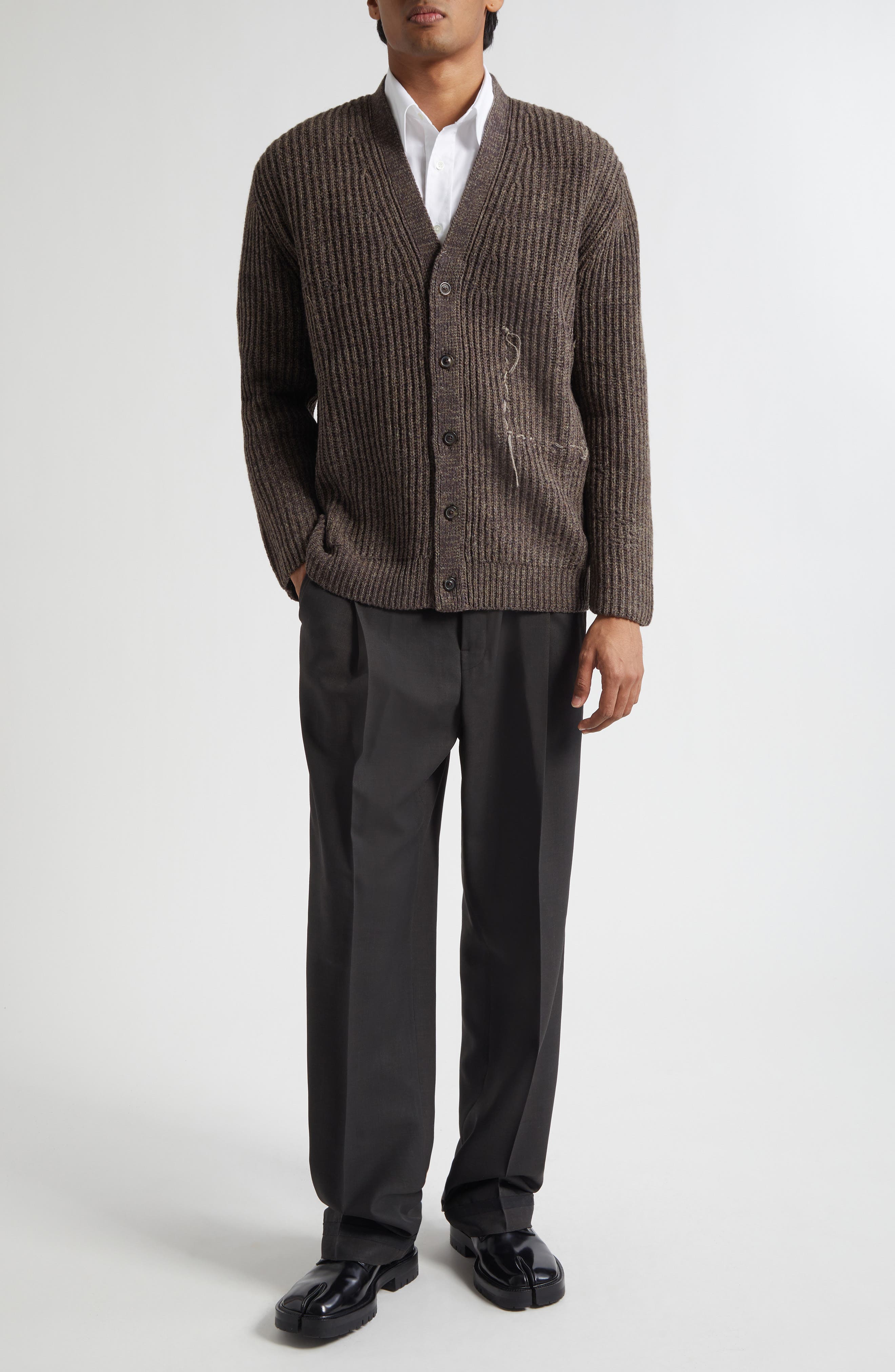 Virgin Wool Blend Cardigan - image 2