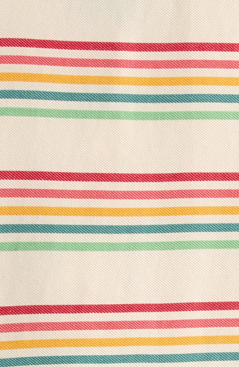 Little Green Radicals Kids' Stripe Button Front Dress, Alternate, color, Beige Multi