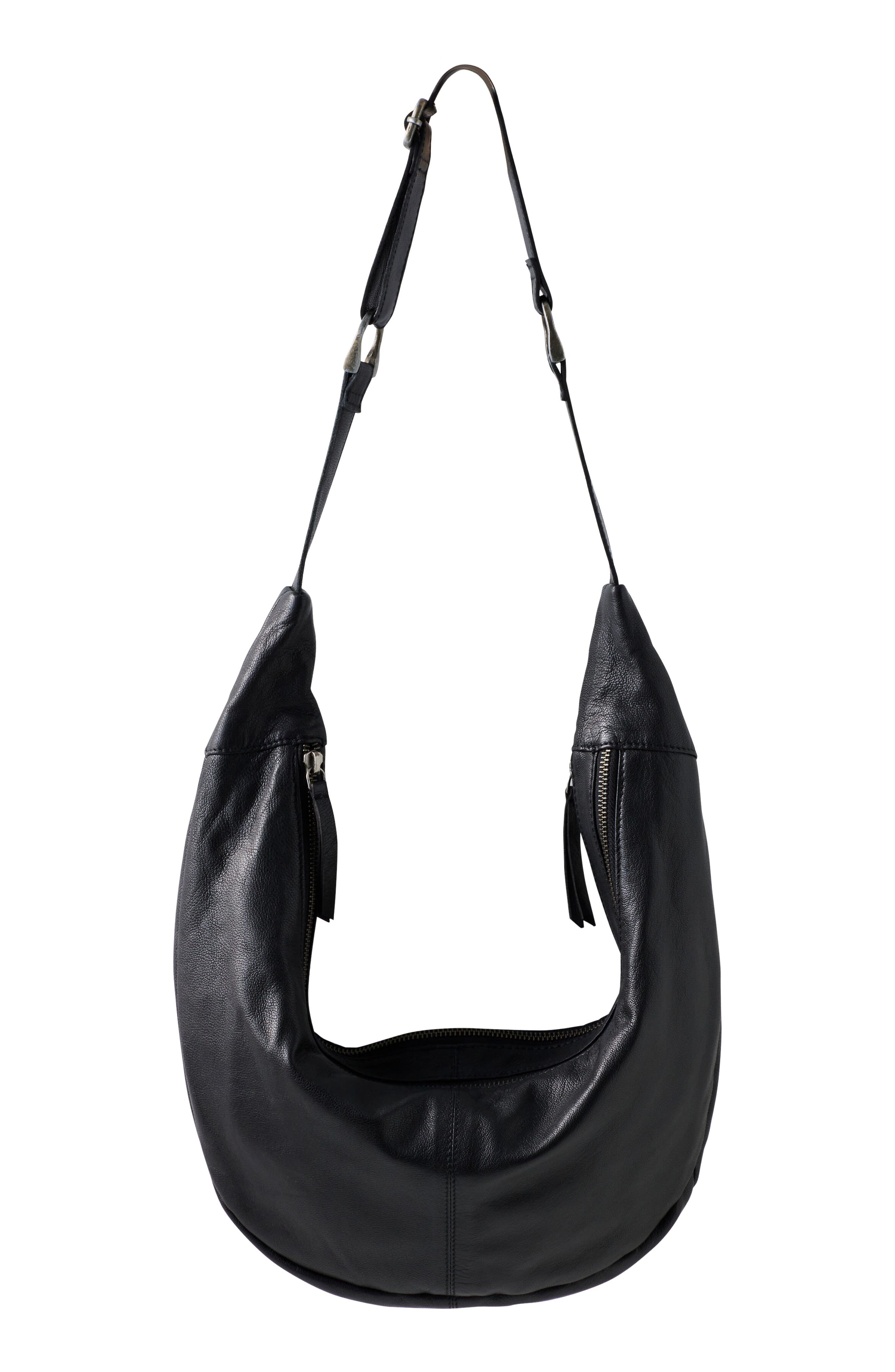 Free People Idle Hands Leather Sling Bag, Alternate, color, 