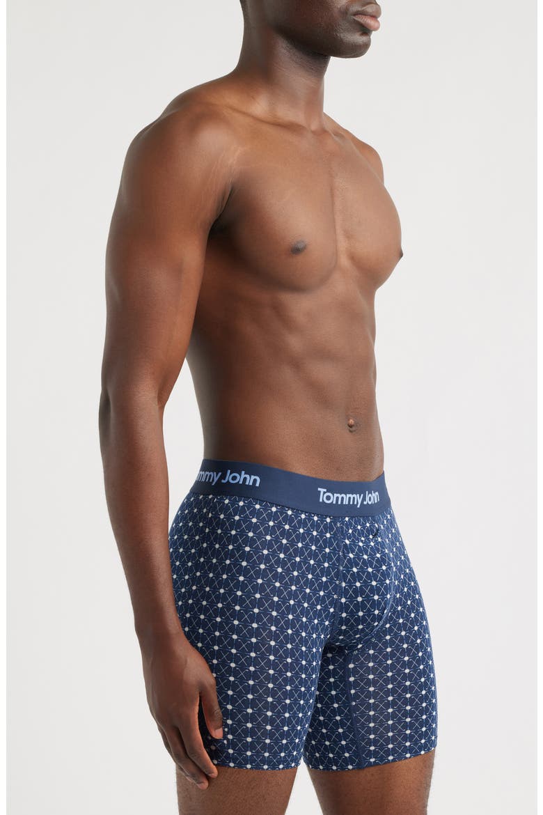 Second Skin 6-Inch Boxer Briefs, Alternate, color, DRESS BLUES GEO