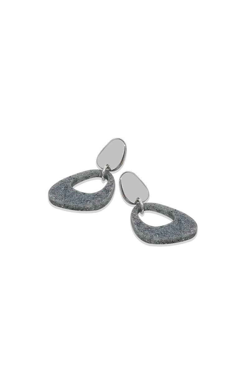 Toolally Pebble Drop Earrings, Alternate, color, Grey Stone