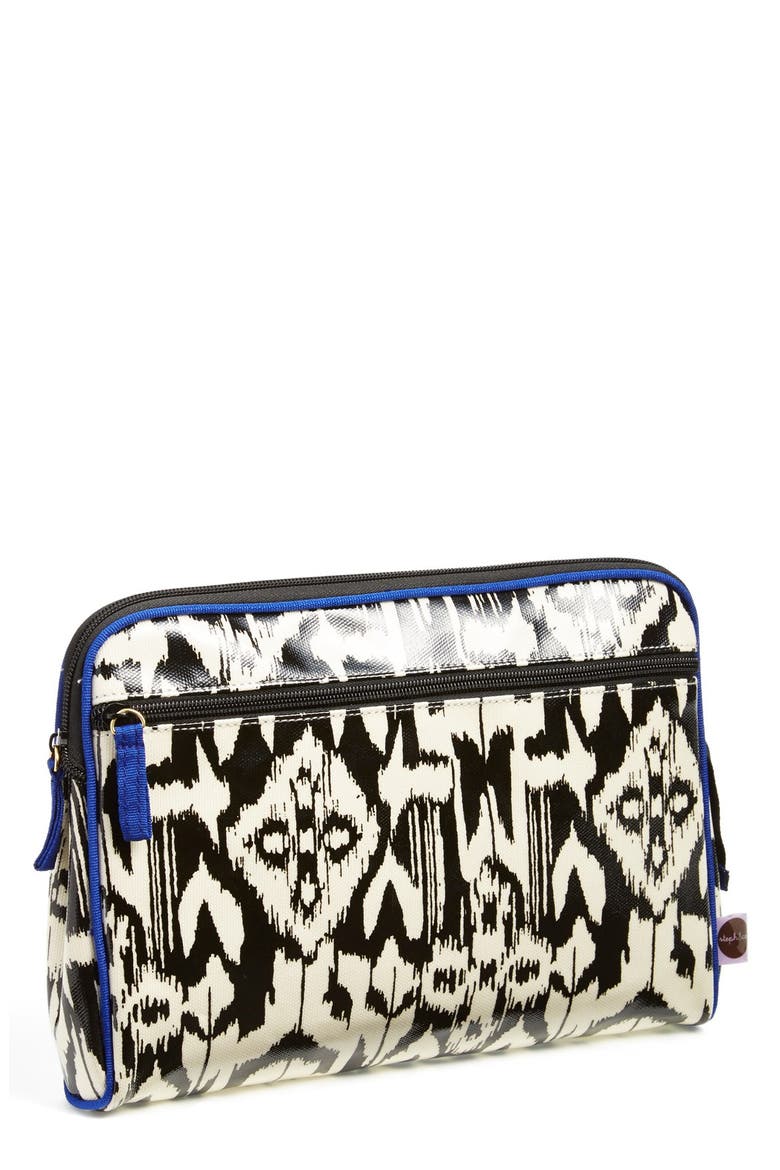 steph&co. 'Ikat - Large' Cosmetics Case (Nordstrom Exclusive), Main, color, NO COLOR