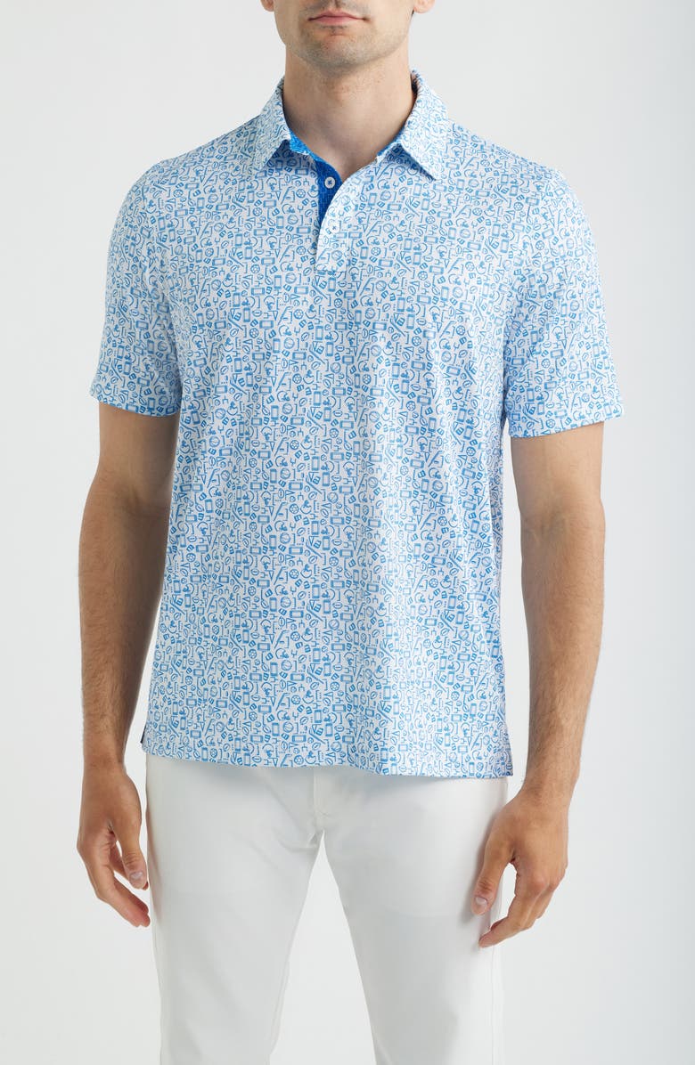 Johnston & Murphy XC+<sup>™</sup> Performance Game Day Polo, Main, color, Royal