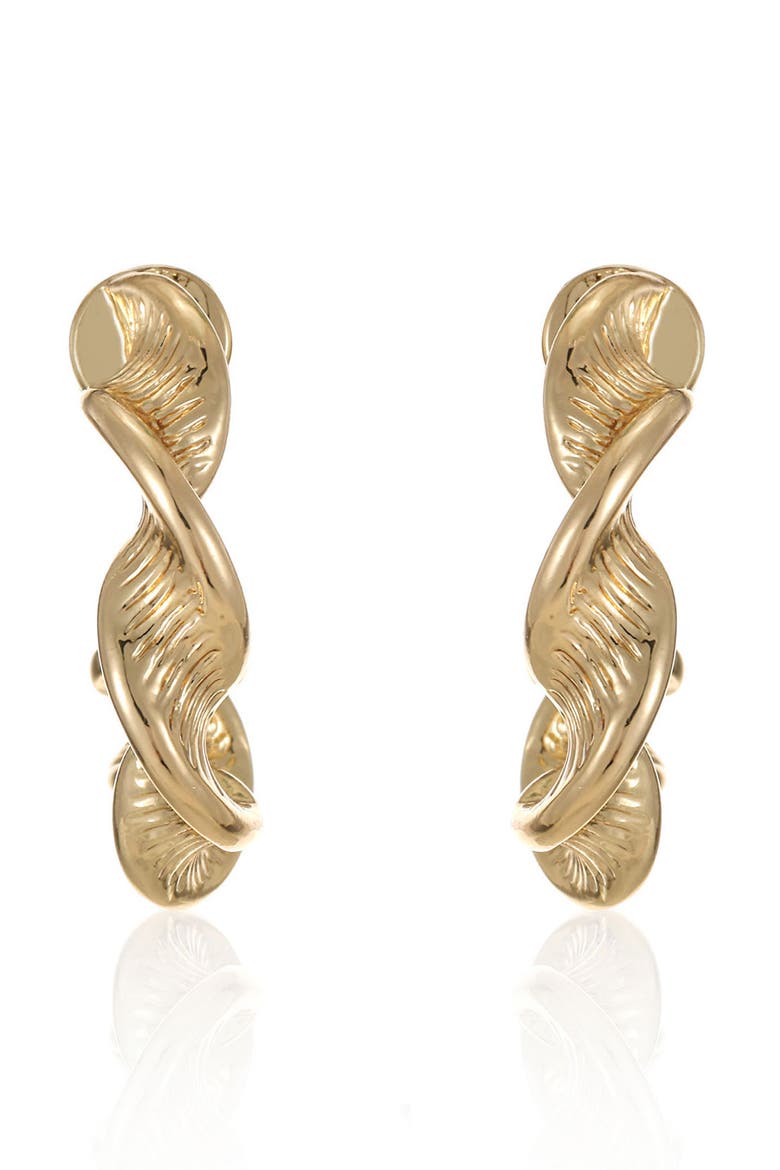 Braided Hoop Earrings, Alternate, color, GOLD