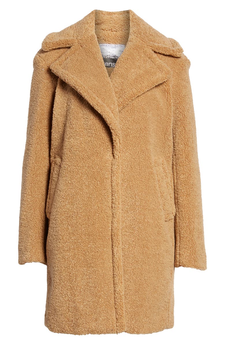 Kensie Faux Fur Teddy Bear Coat, Alternate, color,