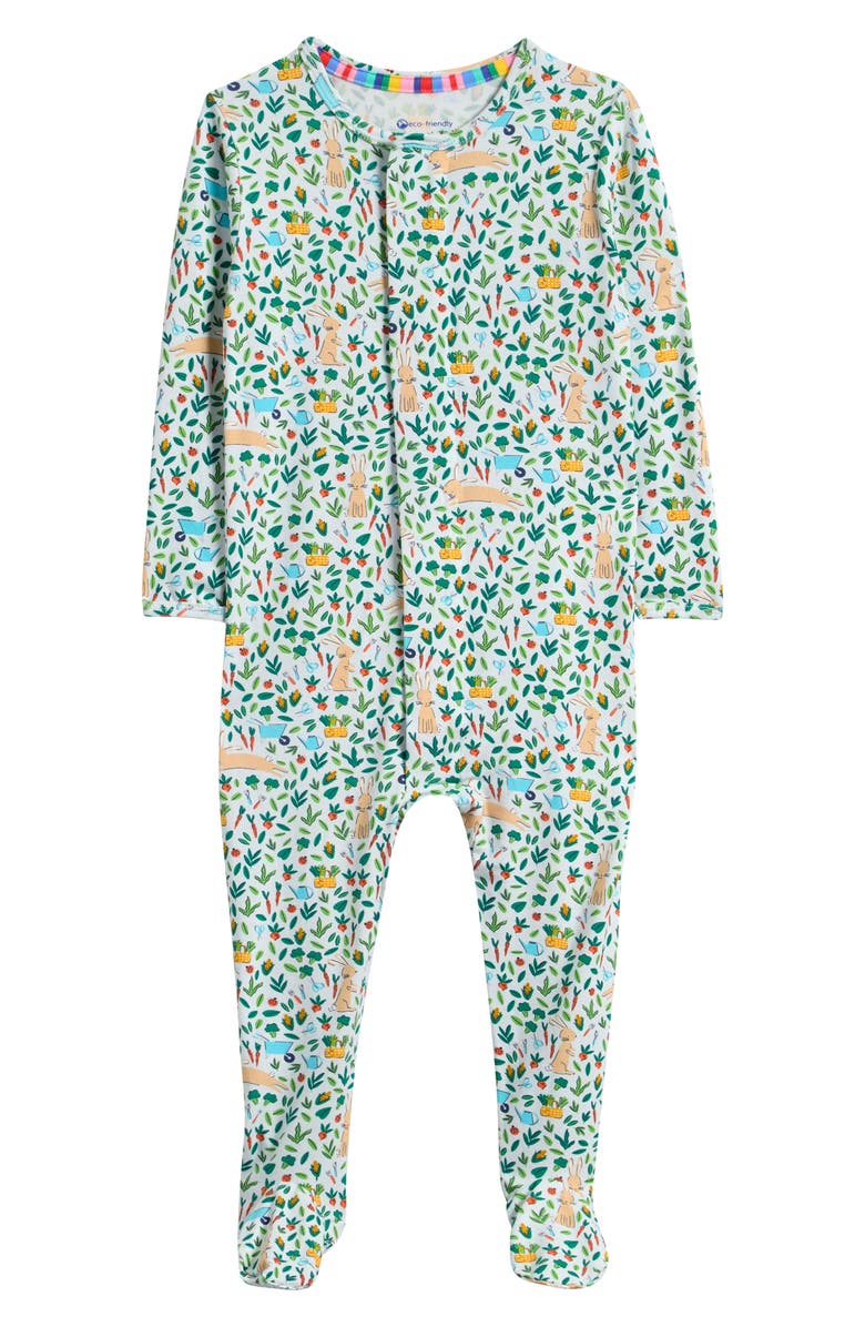 Magnetic Me Bunny Garden Magnetic Footie, Main, color, Bunny Garden