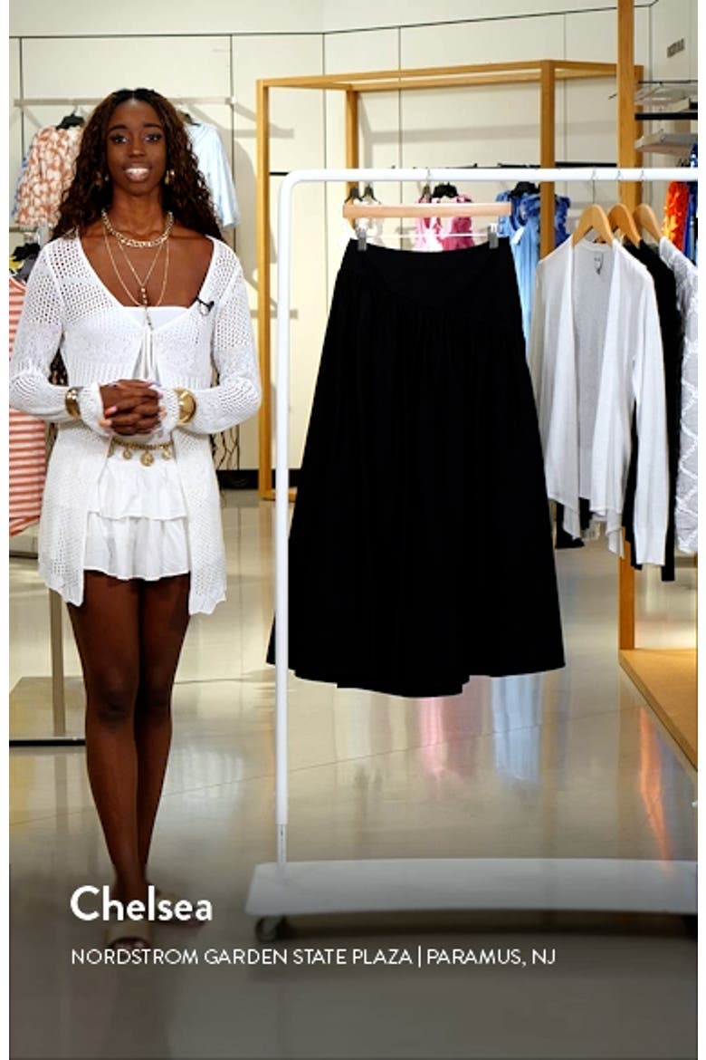 Cotton Midi Skirt video
