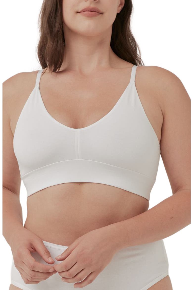Organic Cotton Everyday Classic T-Shirt Bra, Alternate, color, White