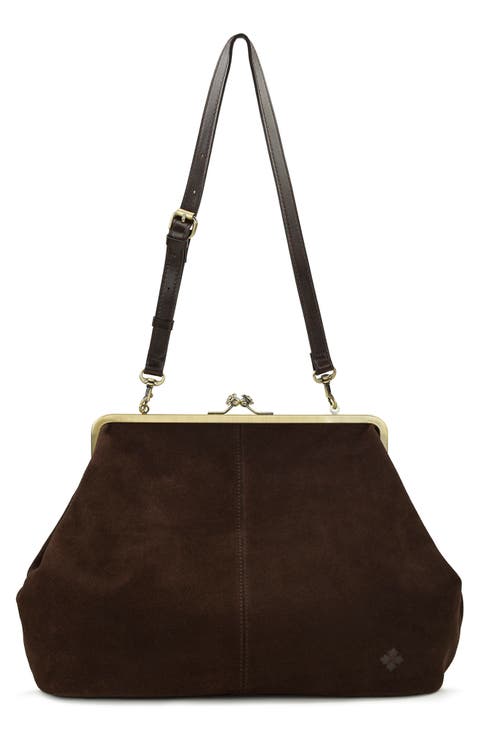 Serafina Large Frame Leather Crossbody Bag