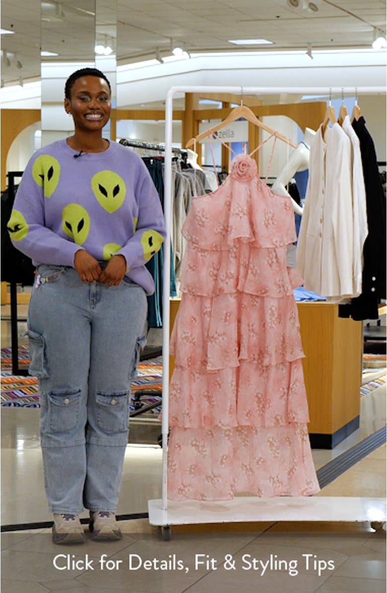 Floral Tiered Maxi Dress, sales video thumbnail