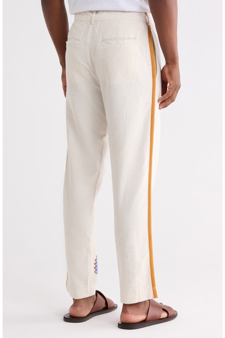 Ranbir Embroidered Trousers, Alternate, color, EGGSHELL MULTI
