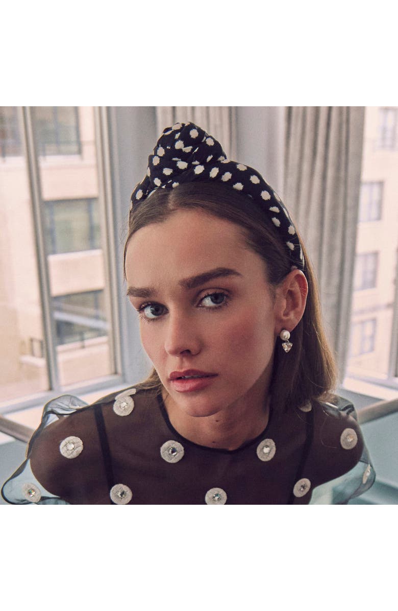 Lele Sadoughi Geo Crystal Drop Earrings, Alternate, color, Pearl 100