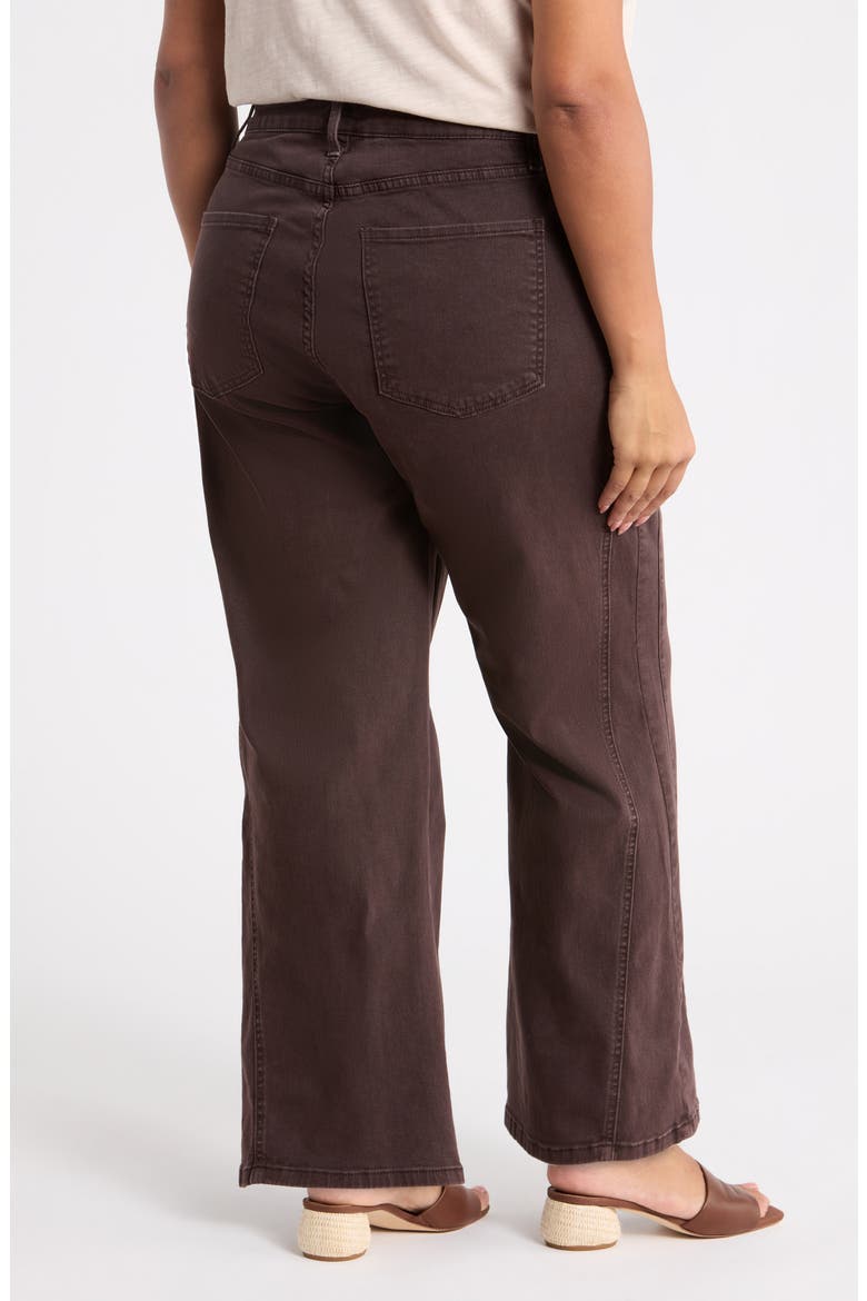 Meg High Waist Wide Leg Jeans, Alternate, color, CHOCOLATE