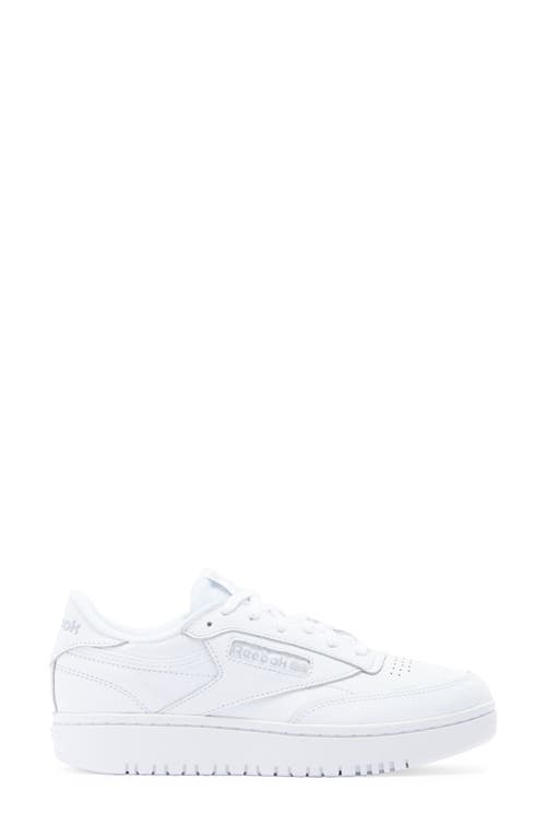 Reebok Club C Double Platform Sneaker In White