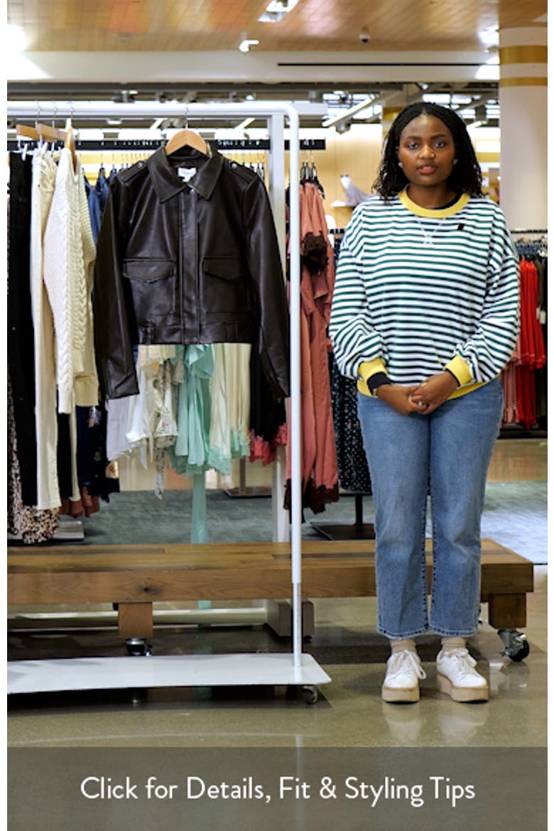 Bex Faux Leather Crop Jacket video