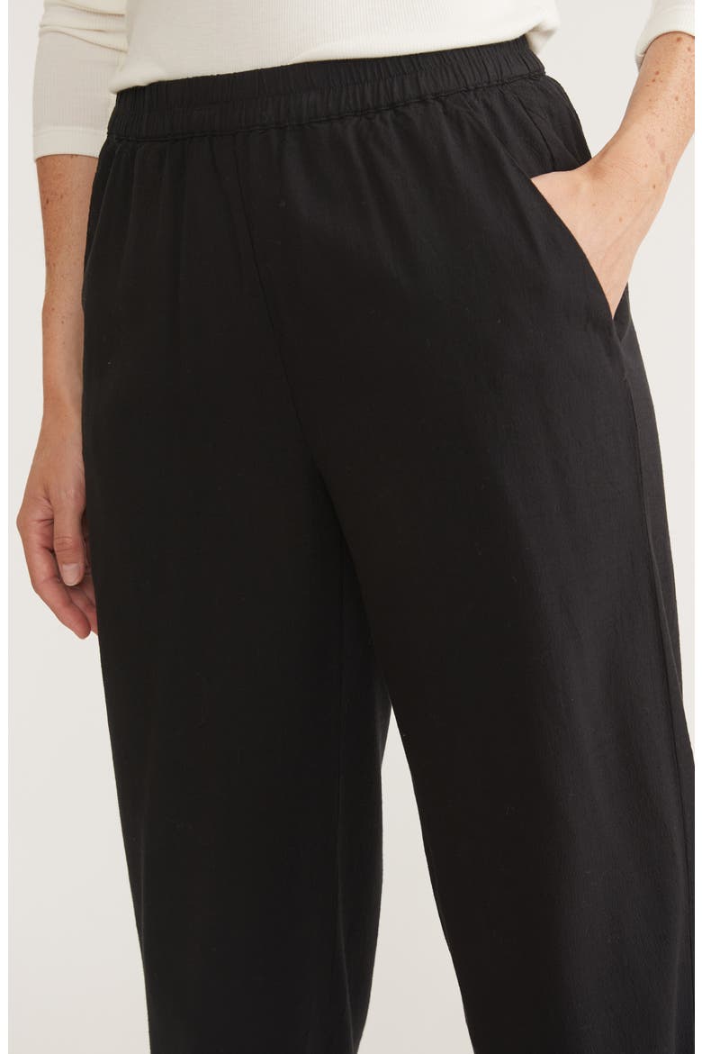 Allison Pull-On Crop Wide Leg Pants, Alternate, color, BLACK