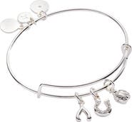 Alex and Ani Love and Luck Multi Charm Bangle Bracelet