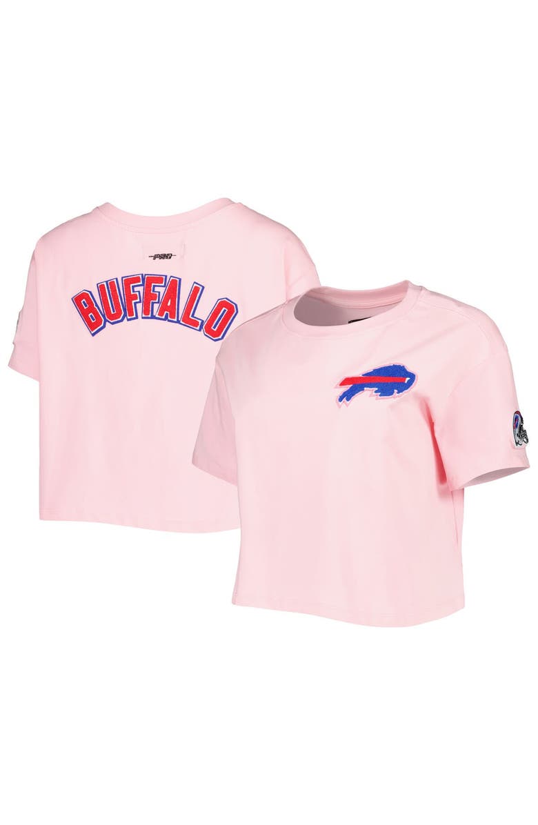 PRO STANDARD Women's Pro Standard Pink Buffalo Bills Cropped Boxy T-Shirt, Main, color, 