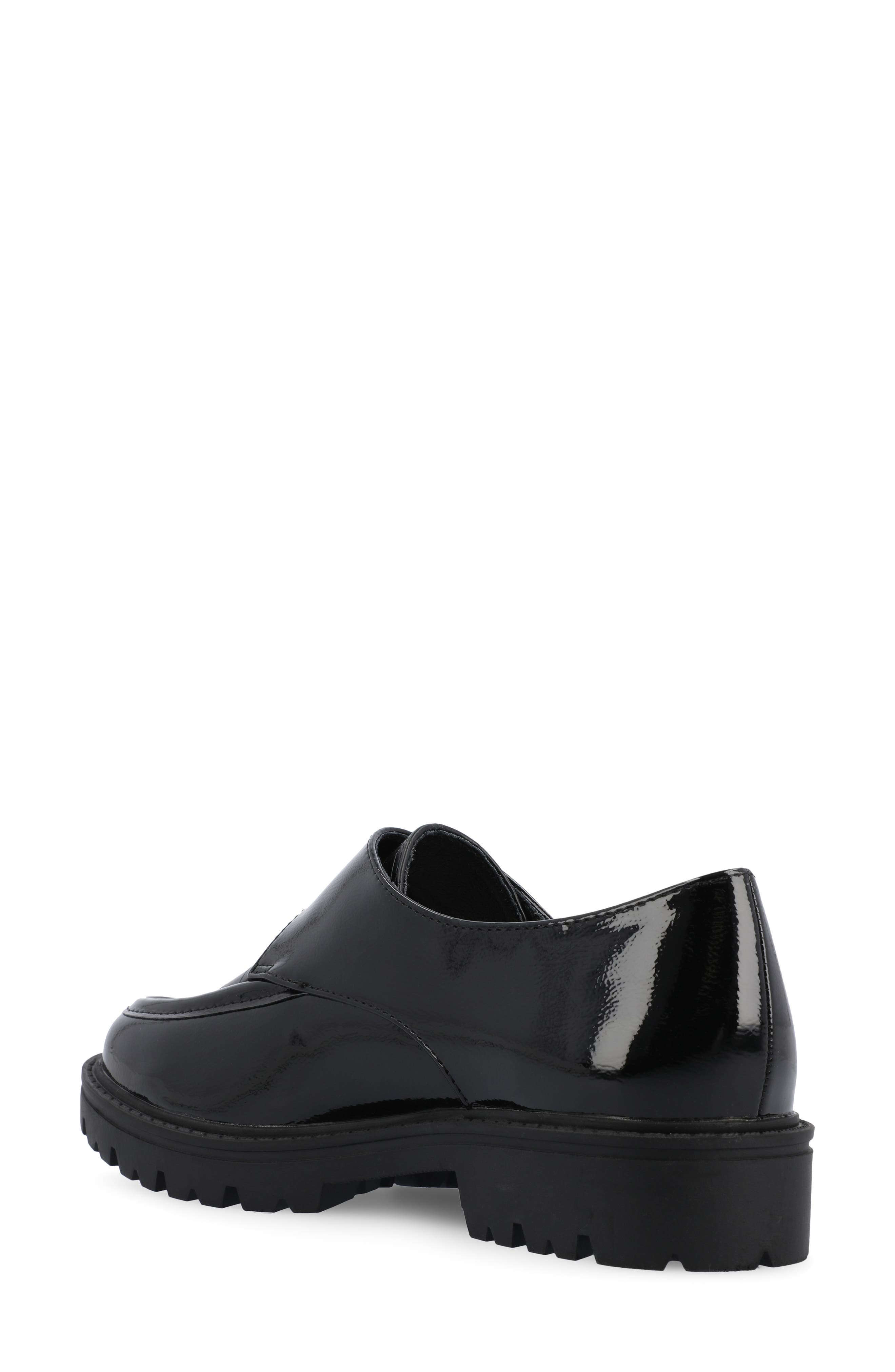 Journee Collection Azula Lug Loafer, Alternate, color, Black