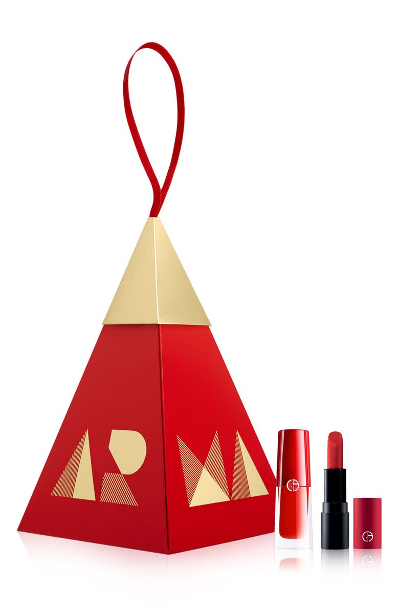 ARMANI beauty Giorgio Armani Red Lip Duo Ornament, Main, color, 