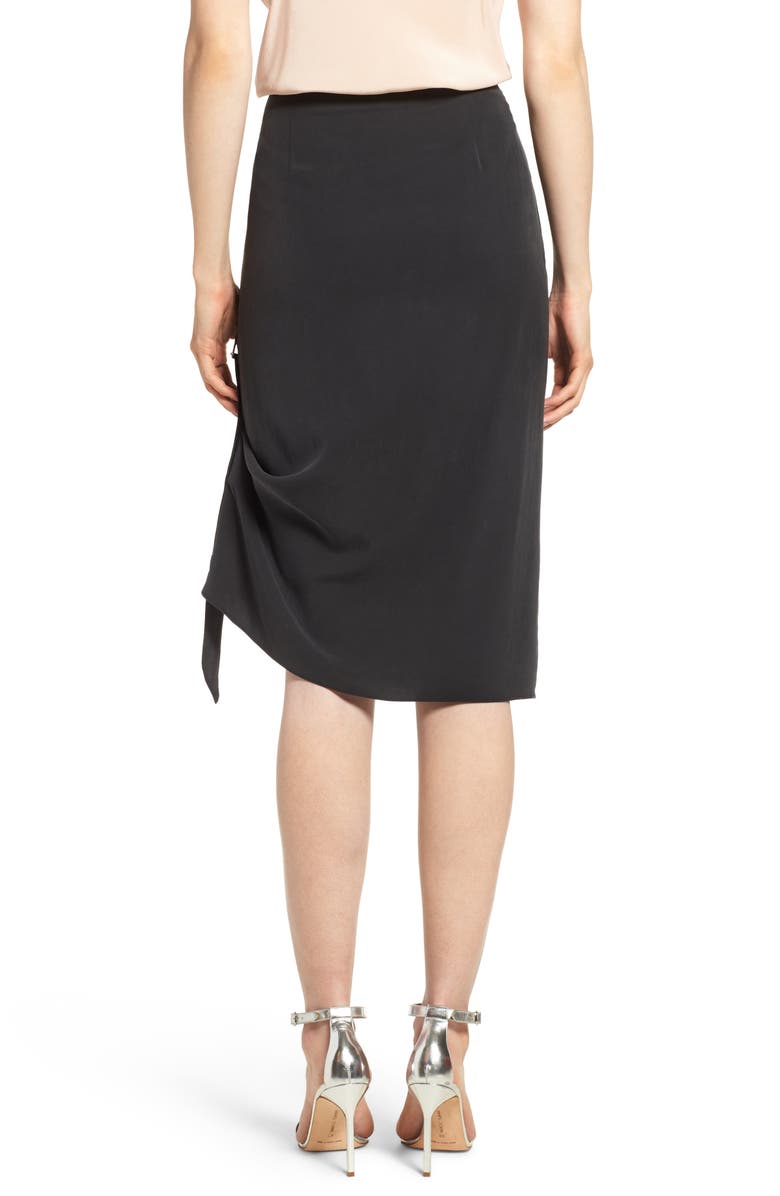 Trouvé Side Drape Skirt, Alternate, color, 