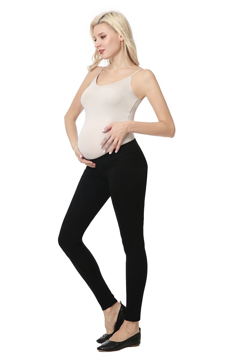 Kimi and Kai Brandi Under the Belly Maternity Leggings, Alternate, color, 