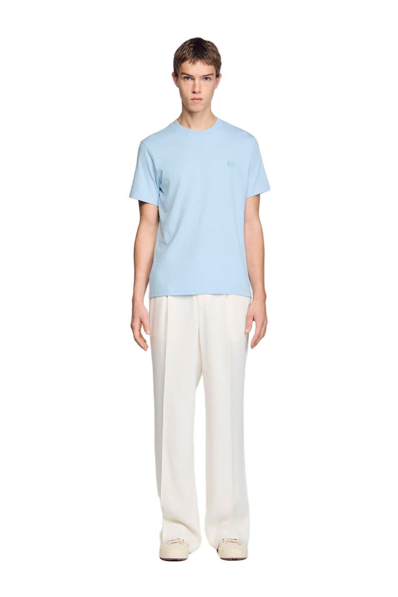 T-shirt with double S patch, Alternate, color, Sky blue