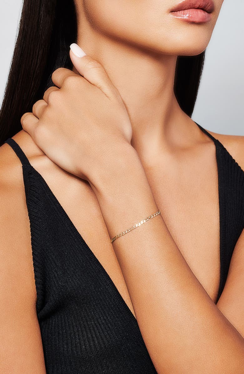 LANA Nude Curb Chain Bracelet, Alternate, color, 