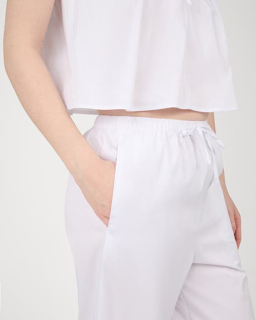 Weworewhat Straight Tie Waist Pant In Pink