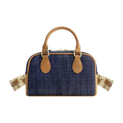 True Religion Denim Logo Mini Satchel Crossbody Bag In Blue