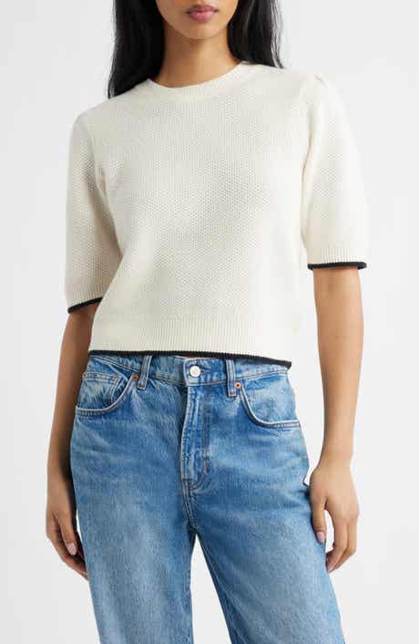 Puff Sleeve Textured Sweater