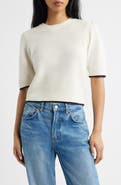 Madewell Puff Sleeve Textured Sweater