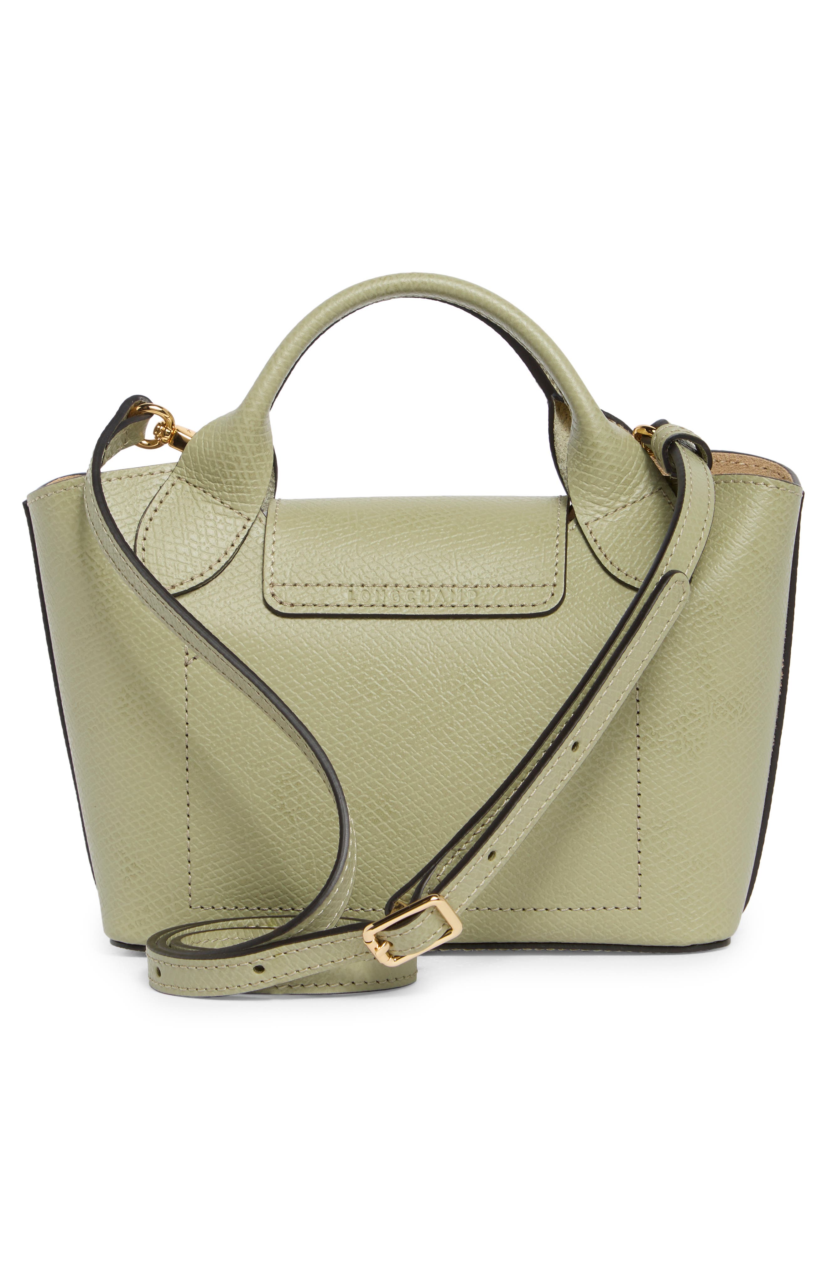 Longchamp Extra Small Épure Tote Bag, Alternate, color, Almond Green