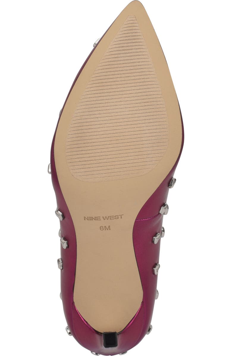 Nine West Tatiana Studded Pointed Toe Pump, Alternate, color,