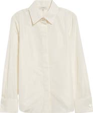 Lafayette 148 New York Slim Fit Taffeta Button-Up Shirt