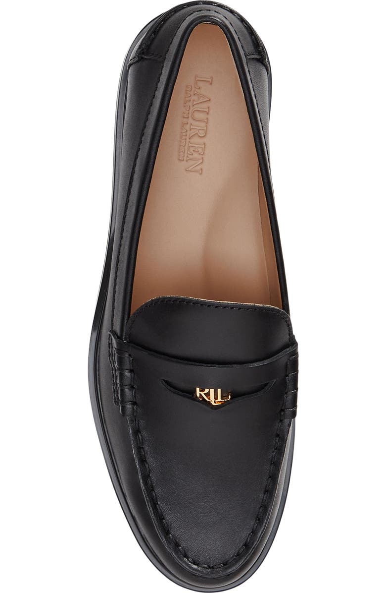 Lauren Ralph Lauren Marli Platform Penny Loafer, Alternate, color, Black