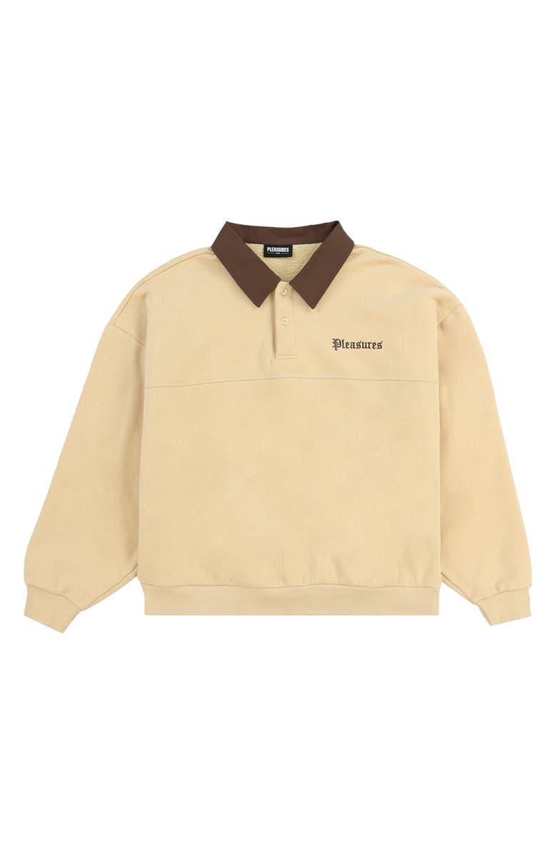 PLEASURES Tweak Polo Sweatshirt, Alternate, color, 