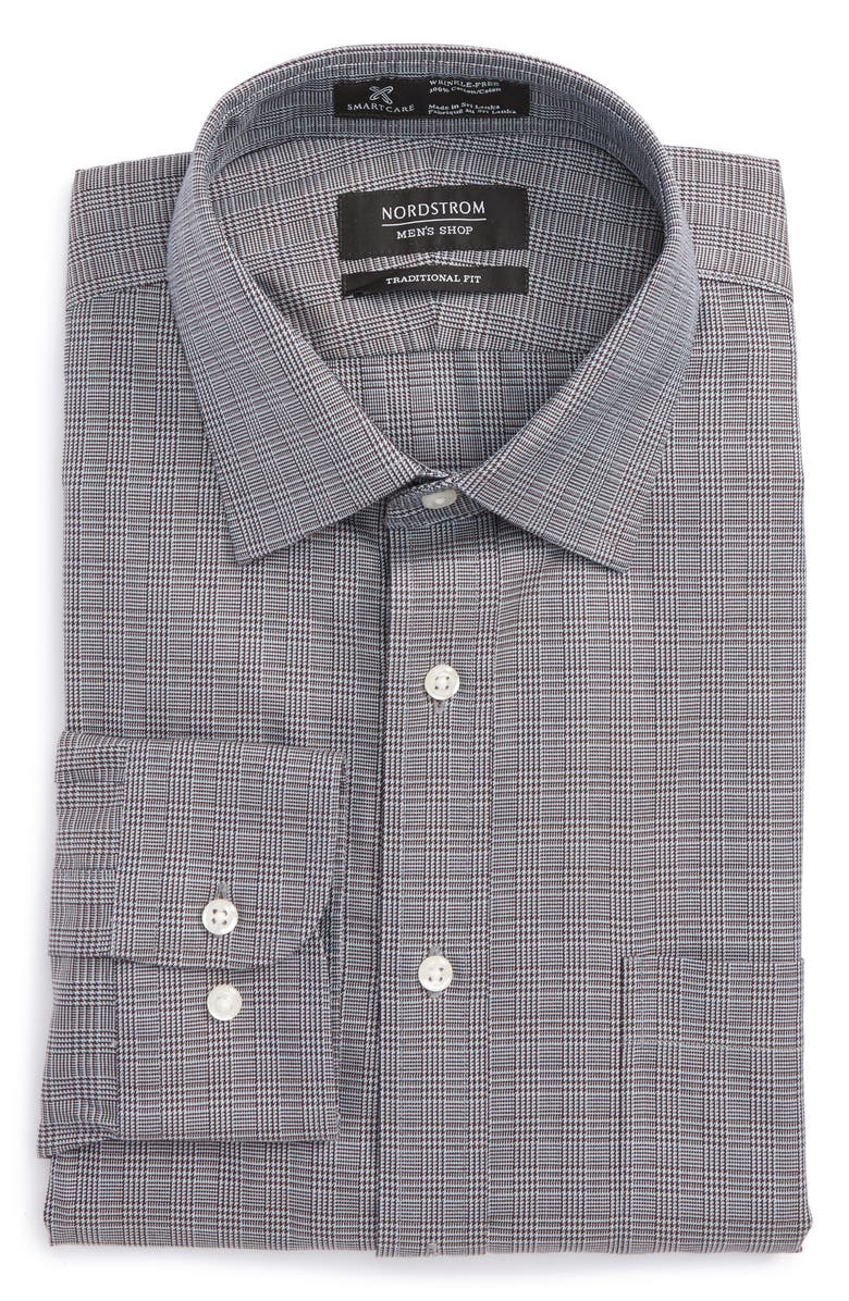 NORDSTROM MEN'S SHOP Smartcare<sup>™</sup> Traditional Fit Check Dress Shirt, Main, color, 