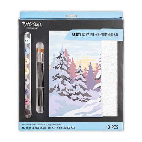 Acrylic Paintbynumber Kit Winter Wonderland
