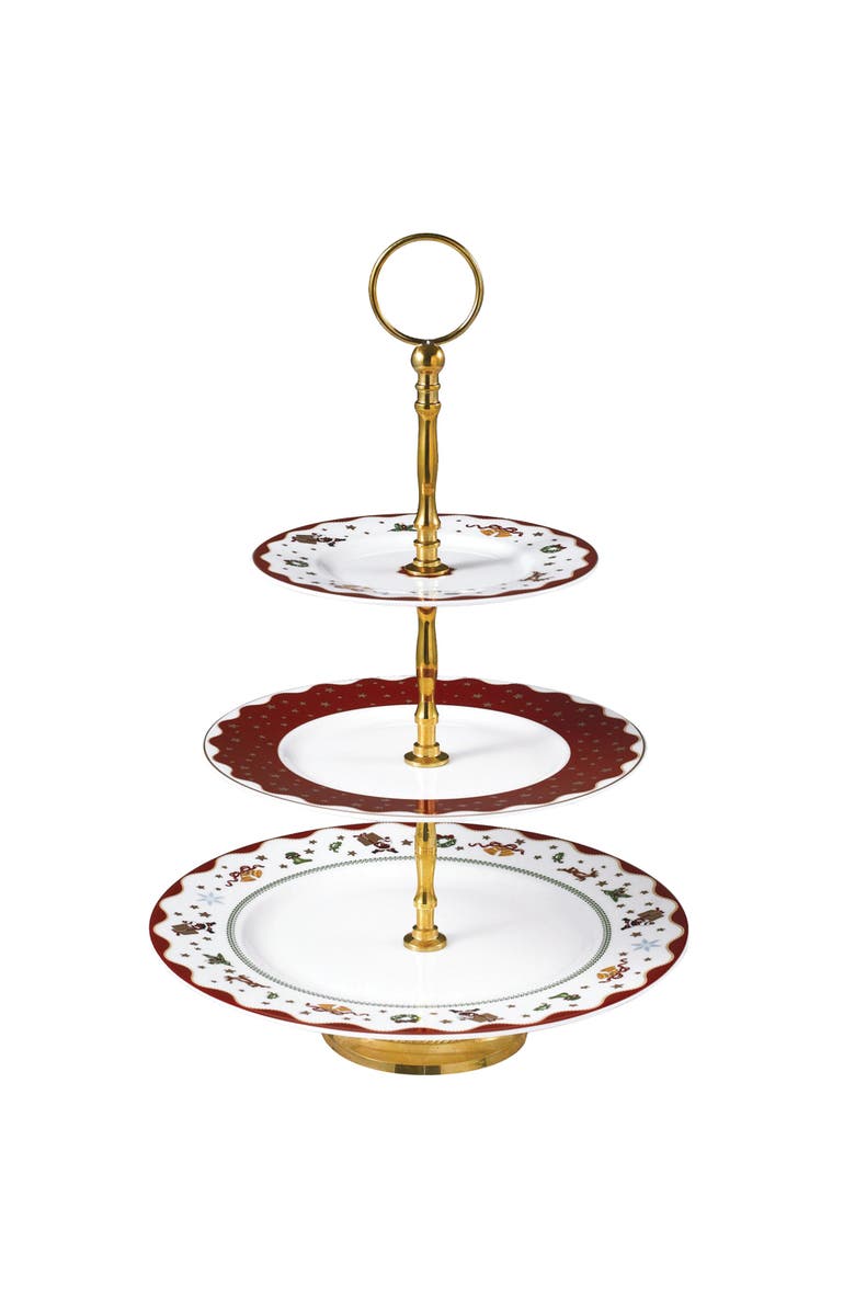 Prouna My Noel 3-Tier Cake Stand, Main, color, White
