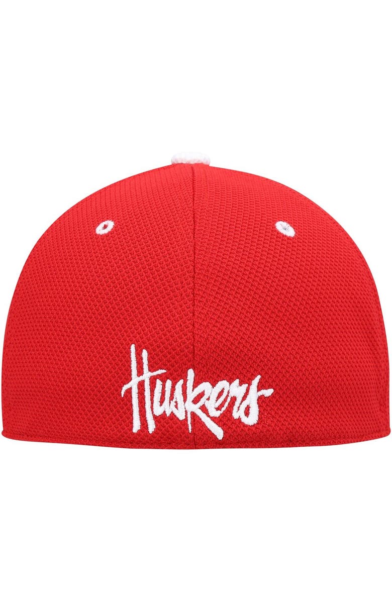 adidas Men's adidas Scarlet Nebraska Huskers On-Field Baseball Fitted Hat, Alternate, color, 