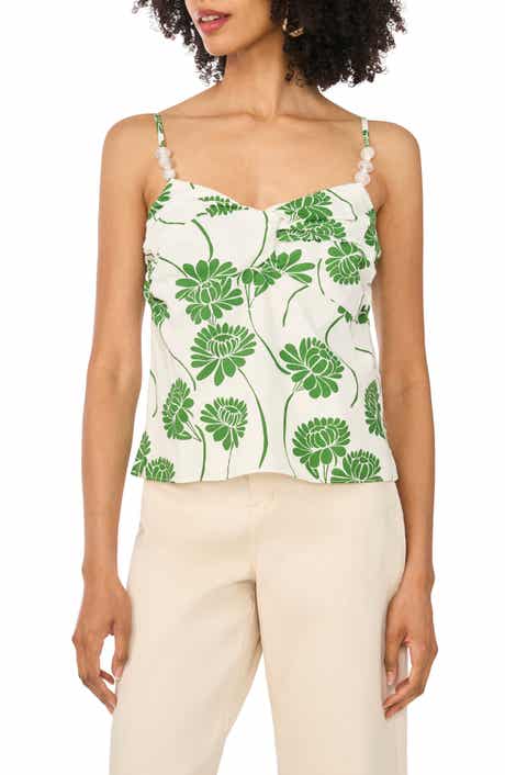 Floral Double Strap Knit Cami