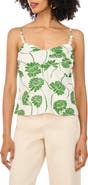 1.STATE Floral Double Strap Knit Cami